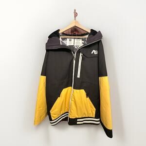 Analog Greed Jacket Men’s XL Black & Yellow Waterproof Snowboard Coat